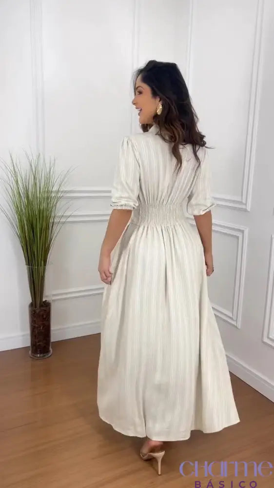 Vestido Camila – Sofisticação e Conforto em um Só Modelo