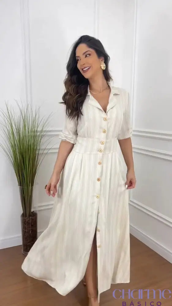 Vestido Camila – Sofisticação e Conforto em um Só Modelo