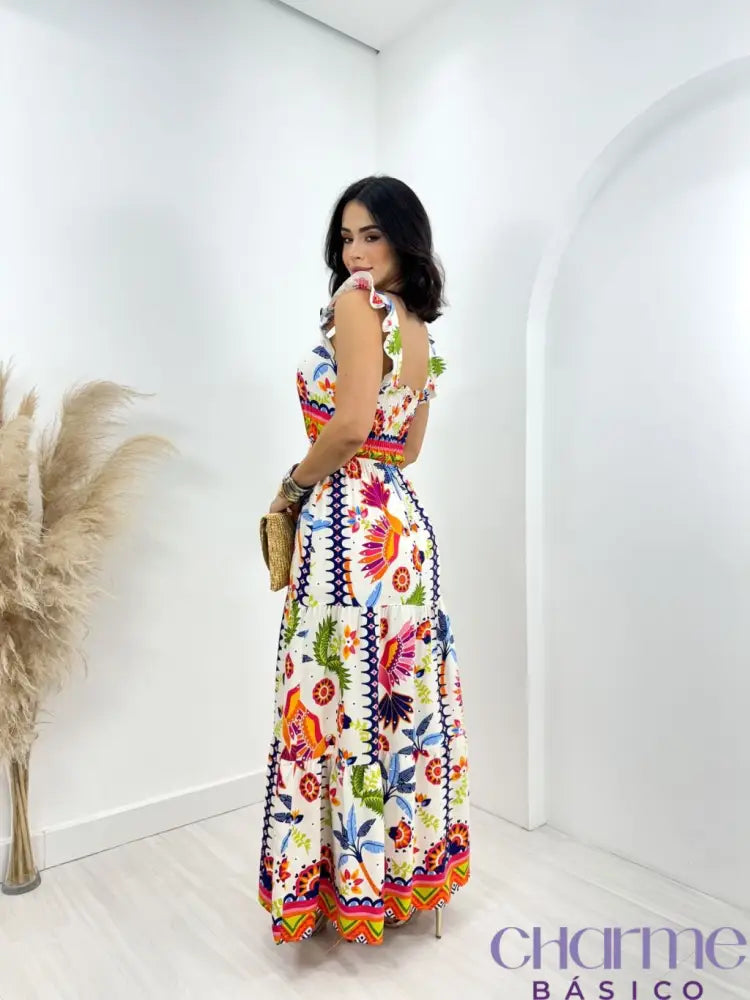 Vestido Florença – O Charme das Cores e Estampas em Viscolinho -