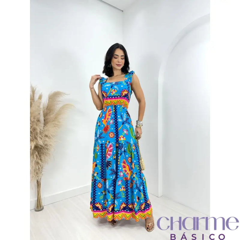 Vestido Florença – O Charme das Cores e Estampas em Viscolinho -