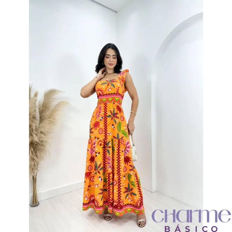 Vestido Florença – O Charme das Cores e Estampas em Viscolinho -