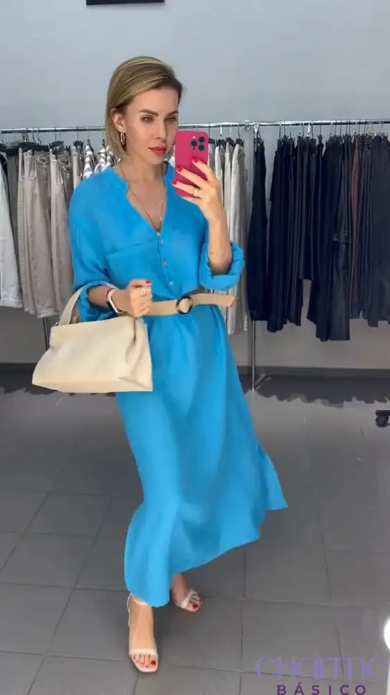 Vestido Helena – Elegância e Conforto para o Dia a Dia