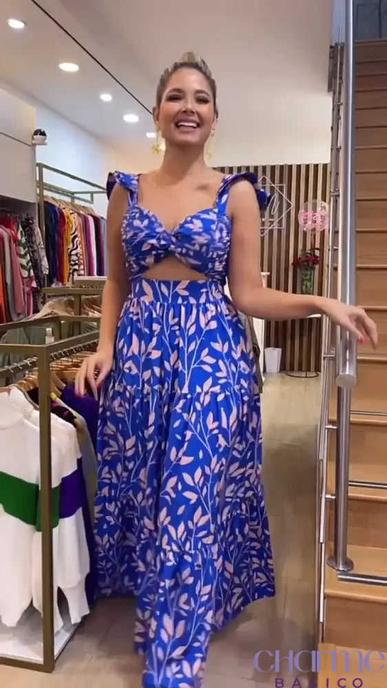 Vestido Longo Aurora – Elegância e Conforto em Cada Detalhe